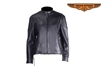 Women Naked Cowhide Racer Vented Jacket