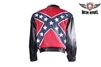 Rebel Flag Jacket With Gathered Cuffs