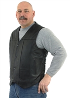 Mens Plain Vest With Side Laces