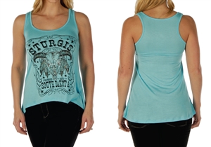 Women's Sturgis Skull and Feather Tank Top
