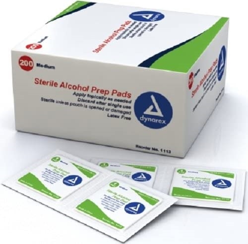 Alcohol Prep Pads Box 200 PER BOX MED