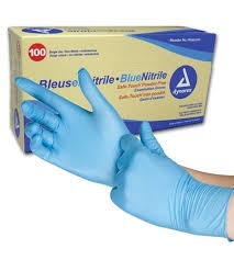 Nitrile Gloves Box of 100 Large