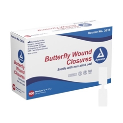 Butterfly Medium Bandage 3/8" x 1 13/16" Box 100