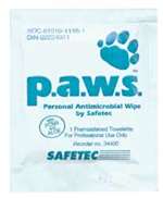 P.A.W.S.  Antimicrobial Towelettes Box of 100