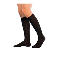 Sigvaris Mens Casual Cotton Travel Socks, SIZE C Black