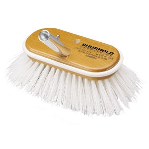 Shurhold 6" Deck Brush Extra Stiff White Polypropylene