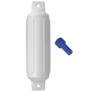 Polyform G-6 Twin Eye Fender 10.5 x 30 White with Air Adaptor