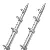 TACO 15' Telescopic Outrigger Poles HD 1-1/2", Silver/Silver (Pair) 