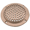 Perko 3-1/2" Round Bronze Strainer 0086DP3PLB