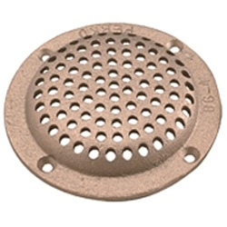 Perko 5" Round Bronze Strainer 0086DP5PLB