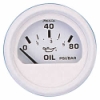 Faria Gauge, Oil Pressure Gauge 13102 White