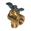 GROCO 1/2" NPT 90 Degree Bronze Fuel Valve