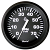 Faria Euro Black 4" Tachometer, 7,000 RPM (Gas, All Outboard) 32805