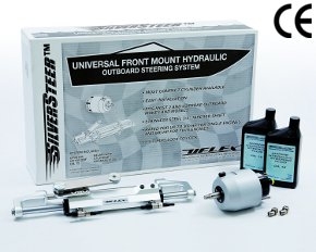 Uflex SilverSteer Universal Front Mount Outboard Hydraulic Steering System - 1500PSI FM V1, SILVERSTEER1.0B