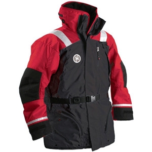 First Watch AC-1100 Flotation Coat, Red/Black