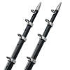 TACO 15' Telescopic Outrigger Poles HD 1-1/2", Black/Silver (Pair) 