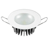 Lumitec Mirage Flush Mount Interior Down Light, Non-Dimmable White, Glass Fixture No Bezel 113193