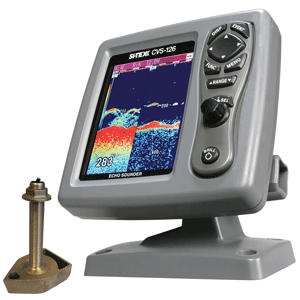 SITEX CVS126 Dual Frequency Color Echo Sounder with 600W Thru-Hull Transducer 1700/50/200T-CX