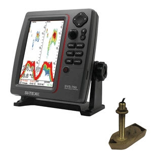 SITEX SVS-760 Dual Frequency Sounder 600W Kit with Bronze Thru-Hull Temp Transducer - 307/50/200T-CX