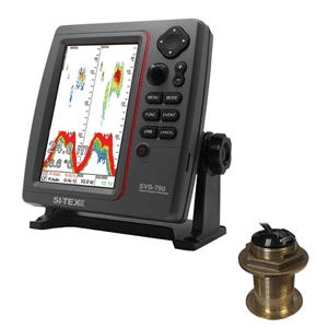 SITEX SVS-760 Dual Frequency Sounder 600W Kit with Bronze 20 Degree Transducer