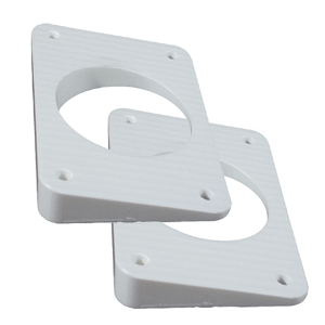 TACO Wedge Plates for Grand Slam Outriggers, White WP-150WHA-1