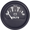 Faria Euro Black 2" Voltmeter (10-16 VDC) 12821