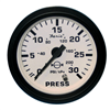 Faria Euro White 2" Water Pressure Gauge Kit, 30 PSI 12903