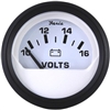 Faria Euro White 2" Voltmeter (10-16 VDC) 12911