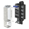 Blue Sea 5045 ST Blade Compact Fuse Blocks, 4 Circuits with Cover