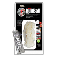 Flitz Buff Ball - Extra Large 7" - White with 1.76oz Tube Flitz Polish