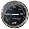 Faria Chesepeake Black Stainless Steel 4" Studded Speedometer - 60MPH (GPS)