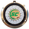 Shadow-Caster Aqua Green Single Color Underwater Light - SCR-16 LEDs - Bronze