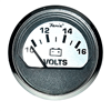 Faria Spun Silver 2" Voltmeter (10-16 VDC) 16023