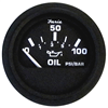 Faria Heavy-Duty 2" Oil Pressure Gauge (80 PSI) - Black