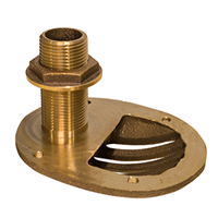 GROCO 1-1/4" Bronze Combo Scoop Thru-Hull with Nut STH-1250-W