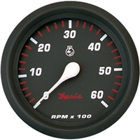 Faria Professional Red 4" Tachometer - 6,000 RPM 34607