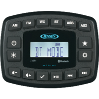 JENSEN 4" JMS4RTL Waterproof Bluetooth AM/FM/WB/USB Stereo - Black