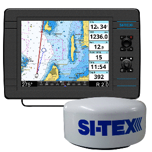 SI-TEX NavPro 1200 with MDS-12 WiFi 24" Hi-Res Digital Radome Radar with 15M Cable