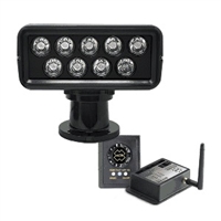 ACR RCL-100 LED Searchlight Kit with Controller & Wired Point Pad Controller - Black - 12/24V, 1951.B