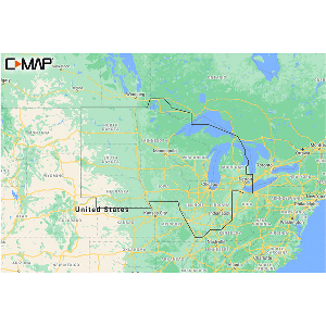 C-MAP M-NA-Y212-MS US Lakes North Central REVEAL Inland Chart