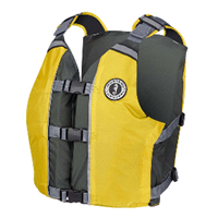 Mustang APF Foam Vest - Yellow/Grey, MV4111-222-0-216