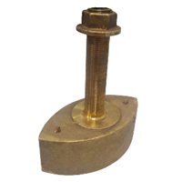 SI-TEX Bronze Stem Thru-Hull Medium Frequency CHIRP Transducer - 600W & 80-130kHz