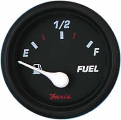 Faria Professional Red Series Fuel Level Gauge 14601