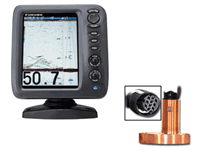 Furuno FCV588 8.4" Color GPS/Fishfinder with 525STID-MSD 600W Thru-Hull Triducer & Fairing Block 