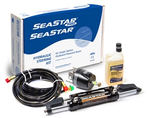 Seastar Pro HK7500 Hydraulic Steering Kit To 300 HP Outboard, HK75XXA3