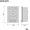 JRC NWW-60TB Main Display for Speed Log