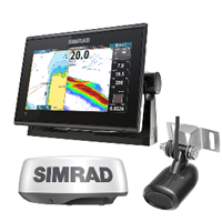 Simrad GO9 XSE Halo20 radar 83/200 kHz Skimmer C-Map Discover, 000-16294-001