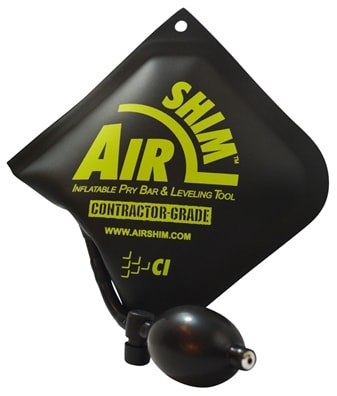 AirShim inflatable pry bar and leveling tool 1190