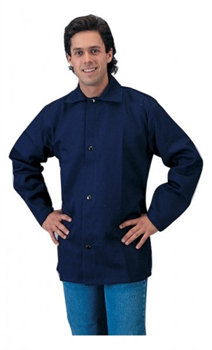 Navy Blue Flame Retardant Cotton Jacket #Til-6230B