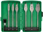 Self-Centering Spade Bit Set (6pc.) w/ Case #34-ar6